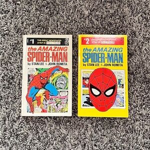 THE AMAZING SPIDER-MAN Bundle 1980 Pocket Comic Books Vintage Volume 1 & 2